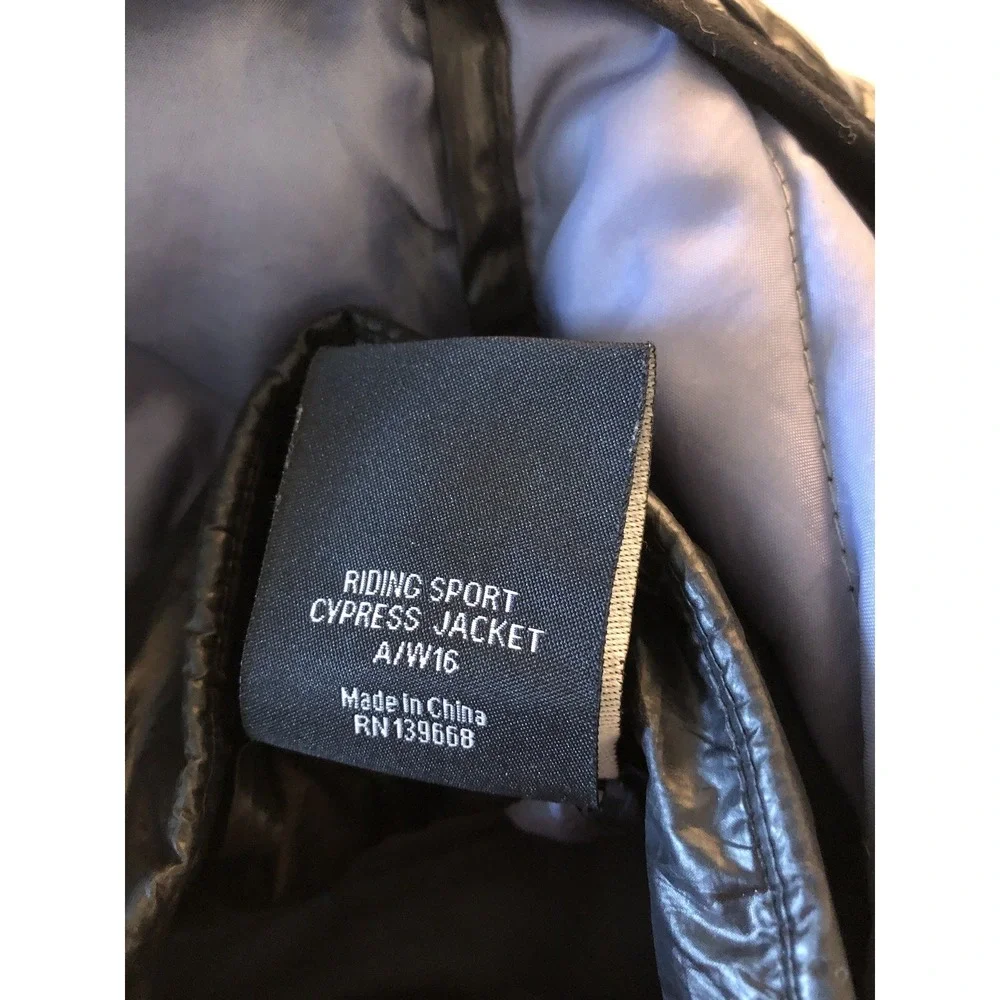 Riding Sport Equestrian Wear Jacket Medium Black Performance Cypress Puffuer